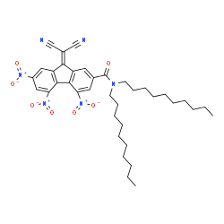 ChemSpider 2D Image | N,N-Didecyl-9-(dicyanomethylene)-4,5,7-trinitro-9H-fluorene-2-carboxamide | C37H46N6O7