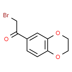 ChemSpider 2D Image | 3,4-(Ethylenedioxy)phenacyl bromide | C10H9BrO3