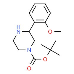 ChemSpider 2D Image | 1-BOC-3-(2-METHOXYPHENYL)PIPERAZINE | C16H24N2O3