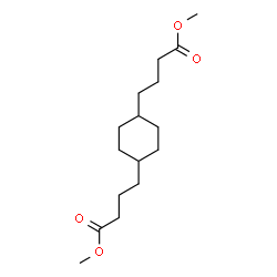 ChemSpider 2D Image | Dimethyl 4,4'-(1,4-cyclohexanediyl)dibutanoate | C16H28O4