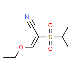 ChemSpider 2D Image | (2E)-3-Ethoxy-2-(isopropylsulfonyl)acrylonitrile | C8H13NO3S