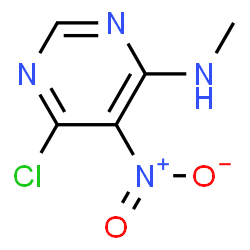 ChemSpider 2D Image | 6-Chloro-N-methyl-5-nitro-4-pyrimidinamine | C5H5ClN4O2