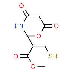 ChemSpider 2D Image | Methyl N-(3-methoxy-3-oxopropanoyl)cysteinate | C8H13NO5S