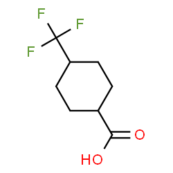 ChemSpider 2D Image | 4-(Trifluoromethyl)cyclohexanecarboxylic acid | C8H11F3O2