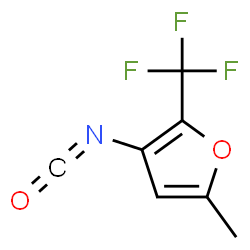 ChemSpider 2D Image | 3-Isocyanato-5-methyl-2-(trifluoromethyl)furan | C7H4F3NO2