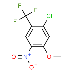 ChemSpider 2D Image | 1-Chloro-5-methoxy-4-nitro-2-(trifluoromethyl)benzene | C8H5ClF3NO3