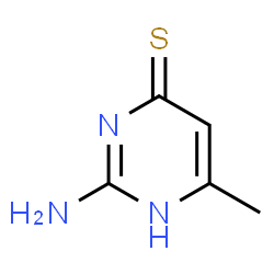 ChemSpider 2D Image | 2-amino-6-methylpyrimidine-4-thiol | C5H7N3S
