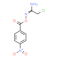 ChemSpider 2D Image | 2-Chloro-N'-[(4-nitrobenzoyl)oxy]ethanimidamide | C9H8ClN3O4