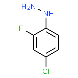 ChemSpider 2D Image | (4-Chloro-2-fluorophenyl)hydrazine | C6H6ClFN2