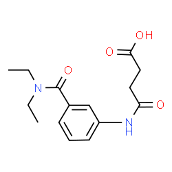 ChemSpider 2D Image | 3-{[3-(DIETHYLCARBAMOYL)PHENYL]CARBAMOYL}PROPANOIC ACID | C15H20N2O4
