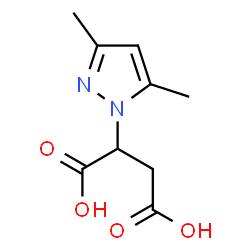 ChemSpider 2D Image | 2-(3,5-Dimethyl-1H-pyrazol-1-yl)succinic acid | C9H12N2O4