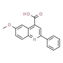 ChemSpider 2D Image | 6-Methoxy-2-phenyl-4-quinolinecarboxylic acid | C17H13NO3