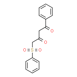ChemSpider 2D Image | 1-Phenyl-4-(phenylsulfonyl)-1,3-butanedione | C16H14O4S