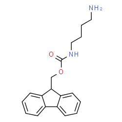 ChemSpider 2D Image | 9H-Fluoren-9-ylmethyl (4-aminobutyl)carbamate | C19H22N2O2