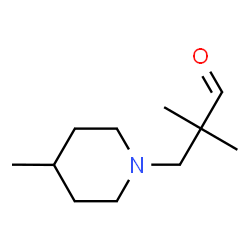 ChemSpider 2D Image | 2,2-dimethyl-3-(4-methylpiperidino)propanal | C11H21NO