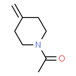 ChemSpider 2D Image | 1-(4-Methylene-1-piperidinyl)ethanone | C8H13NO