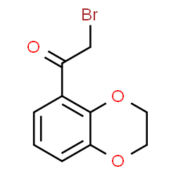 ChemSpider 2D Image | 2-bromo-1-(2,3-dihydro-1,4-benzodioxin-5-yl)ethanone | C10H9BrO3