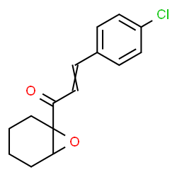 ChemSpider 2D Image | 3-(4-Chlorophenyl)-1-(7-oxabicyclo[4.1.0]hept-1-yl)-2-propen-1-one | C15H15ClO2
