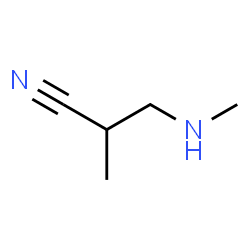 ChemSpider 2D Image | 2-Methyl-3-(methylamino)propanenitrile | C5H10N2