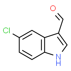 ChemSpider 2D Image | 5-Chloroindole-3-carboxaldehyde | C9H6ClNO