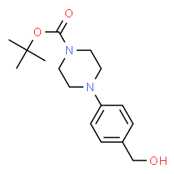 ChemSpider 2D Image | tert-Butyl 4-[4-(hydroxymethyl)phenyl]piperazine-1-carboxylate | C16H24N2O3