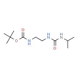 ChemSpider 2D Image | tert-butyl N-(2-{[(isopropylamino)carbonyl]amino}ethyl)carbamate | C11H23N3O3
