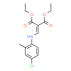 ChemSpider 2D Image | diethyl 2-[(4-chloro-2-methylanilino)methylidene]malonate | C15H18ClNO4