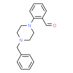 ChemSpider 2D Image | 2-(4-Benzylpiperazino)benzaldehyde | C18H20N2O