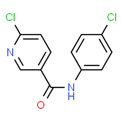 ChemSpider 2D Image | 6-Chloro-N-(4-chlorophenyl)nicotinamide | C12H8Cl2N2O