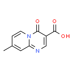 ChemSpider 2D Image | 8-METHYL-4-OXO-4H-PYRIDO[1,2-A]PYRIMIDINE-3-CARBOXYLIC ACID | C10H8N2O3