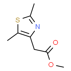 ChemSpider 2D Image | Methyl 2,5-dimethyl-4-thiazoleacetate | C8H11NO2S