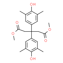 ChemSpider 2D Image | dimethyl 3,3-di(4-hydroxy-3,5-dimethylphenyl)pentanedioate | C23H28O6