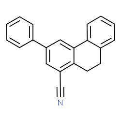 ChemSpider 2D Image | 3-Phenyl-9,10-dihydro-1-phenanthrenecarbonitrile | C21H15N