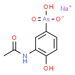 ChemSpider 2D Image | acetarsol sodium | C8H9AsNNaO5
