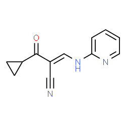 ChemSpider 2D Image | 2-(cyclopropylcarbonyl)-3-(2-pyridylamino)acrylonitrile | C12H11N3O