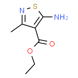 ChemSpider 2D Image | Ethyl 5-amino-3-methyl-1,2-thiazole-4-carboxylate | C7H10N2O2S