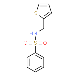 ChemSpider 2D Image | N-(2-Thienylmethyl)benzenesulfonamide | C11H11NO2S2