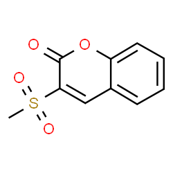 ChemSpider 2D Image | 3-(Methylsulfonyl)-2H-chromen-2-one | C10H8O4S