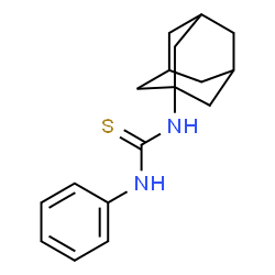 ChemSpider 2D Image | 1-Adamantan-1-yl-3-phenylthiourea | C17H22N2S