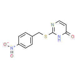 ChemSpider 2D Image | 2-[(4-nitrobenzyl)thio]pyrimidin-4-ol | C11H9N3O3S