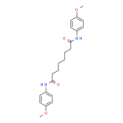 ChemSpider 2D Image | N,N'-Bis(4-methoxyphenyl)octanediamide | C22H28N2O4