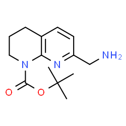 ChemSpider 2D Image | 8-N-BOC-5,6,7,8-TETRAHYDRO-1,8-NAPHTHYRIDIN-2-METHYLAMINE | C14H21N3O2