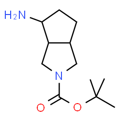 ChemSpider 2D Image | 4-Amino-hexahydro-cyclopenta[c]pyrrole-2-carboxylic acid tert-butyl ester | C12H22N2O2
