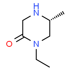 ChemSpider 2D Image | (R)-1,5-Dimethylpiperazin-2-one | C7H14N2O