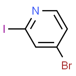 ChemSpider 2D Image | 4-Bromo-2-iodopyridine | C5H3BrIN