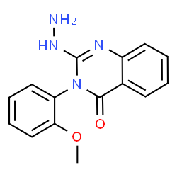 ChemSpider 2D Image | 2-hydrazinyl-3-(2-methoxyphenyl)quinazolin-4-one | C15H14N4O2