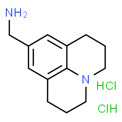 ChemSpider 2D Image | (1,2,3,5,6,7-Hexahydropyrido[3,2,1-ij]quinolin-9-yl)methanamine dihydrochloride | C13H20Cl2N2