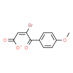 ChemSpider 2D Image | (2E)-3-Bromo-4-(4-methoxyphenyl)-4-oxo-2-butenoate | C11H8BrO4