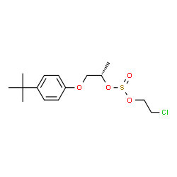 ChemSpider 2D Image | 2-Chloroethyl (2S)-1-[4-(2-methyl-2-propanyl)phenoxy]-2-propanyl sulfite | C15H23ClO4S
