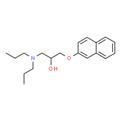 ChemSpider 2D Image | 1-(Dipropylamino)-3-(2-naphthyloxy)-2-propanol | C19H27NO2